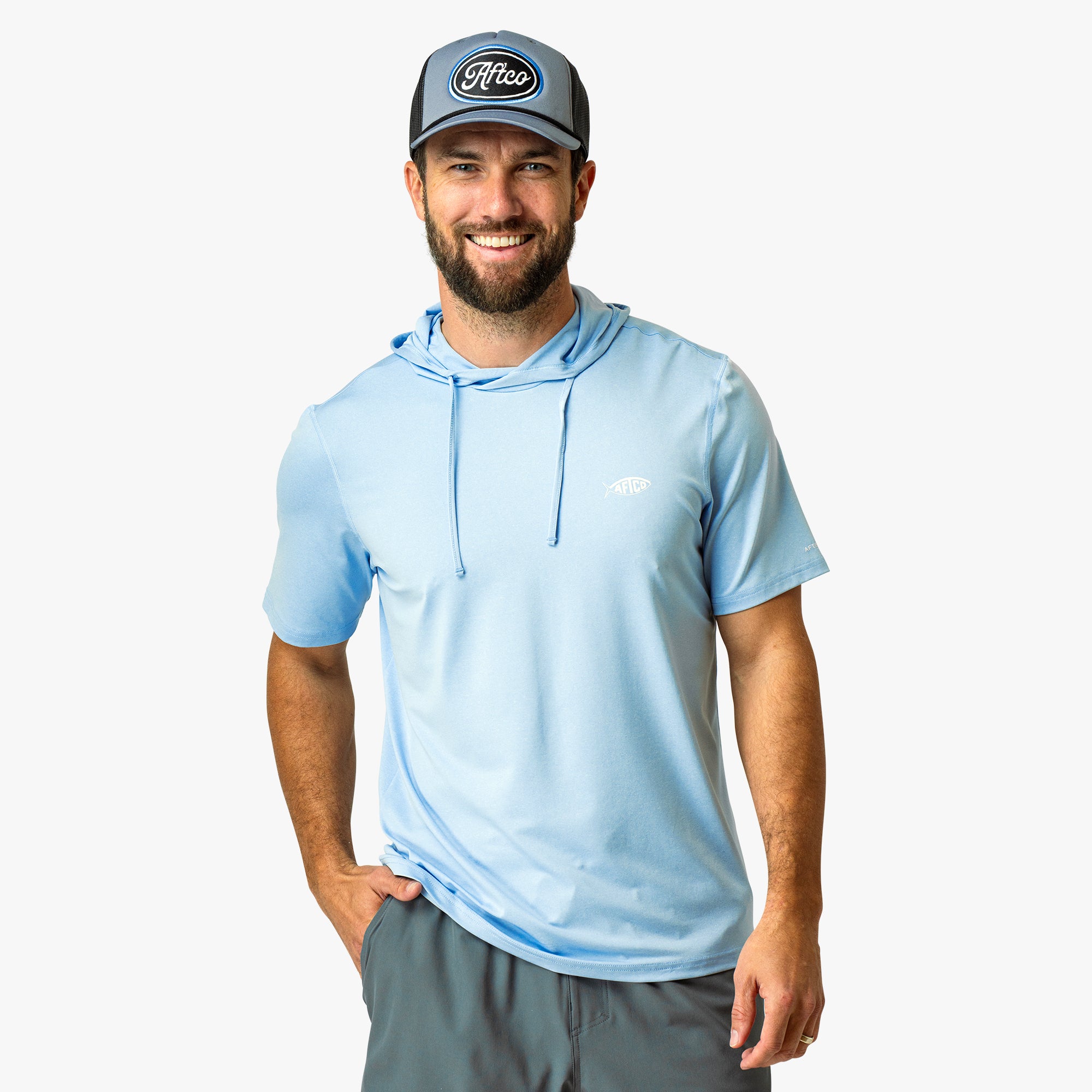 Samurai Short Sleeve Hooded Sun Protection Shirt | AFTCO