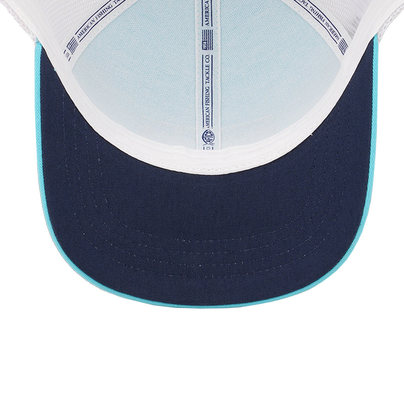 AFTCO Bluewater Men's Escape Trucker Hat - Aqua | Eagle Eye Outfitters