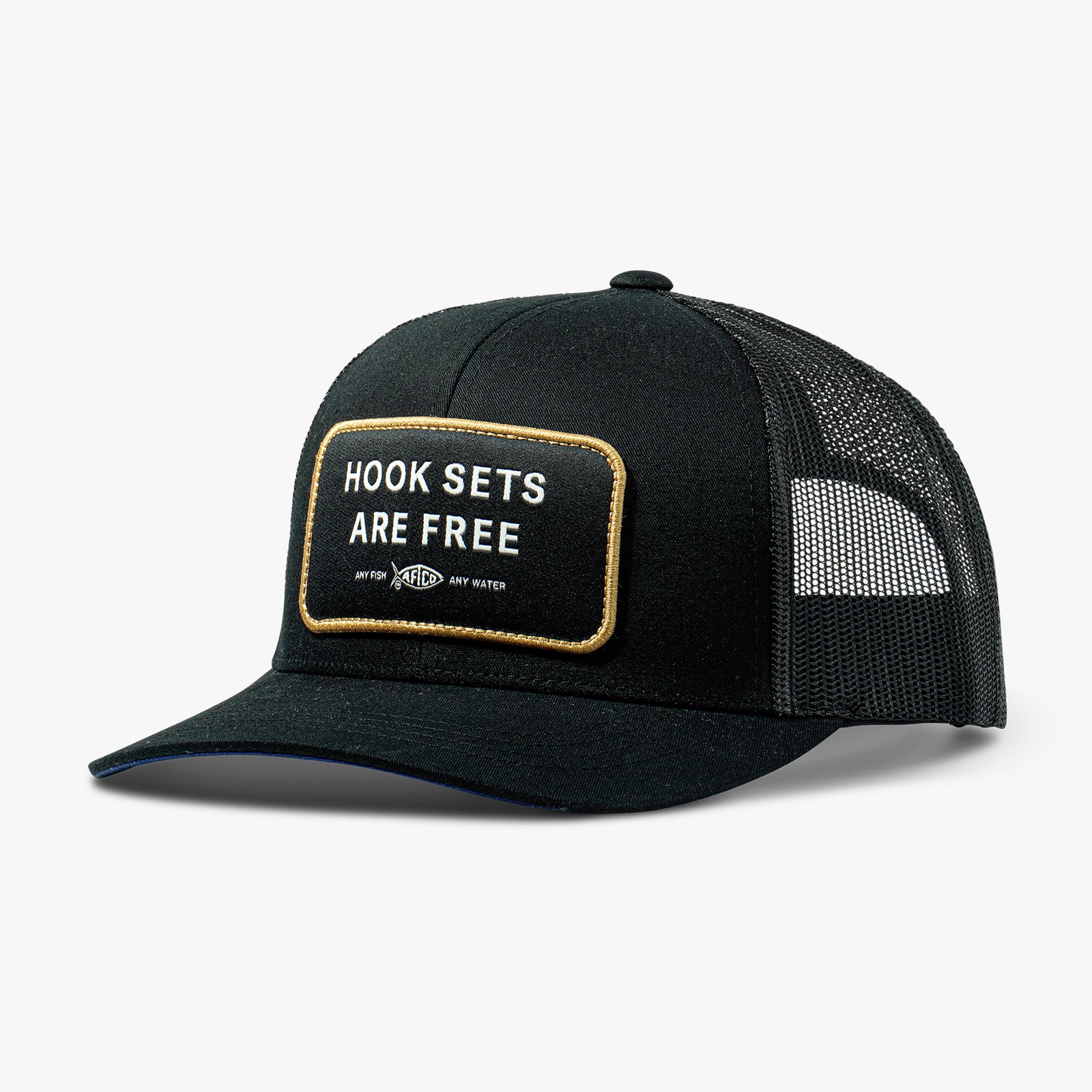 af fish hook monogram cap Guide Sayings Trucker Hat