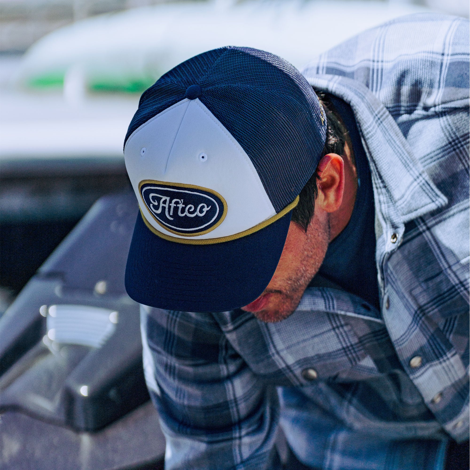 アフトコ　AFTCO キャップ Powerboat Trucker Fishing Snapback Hat | AFTCO