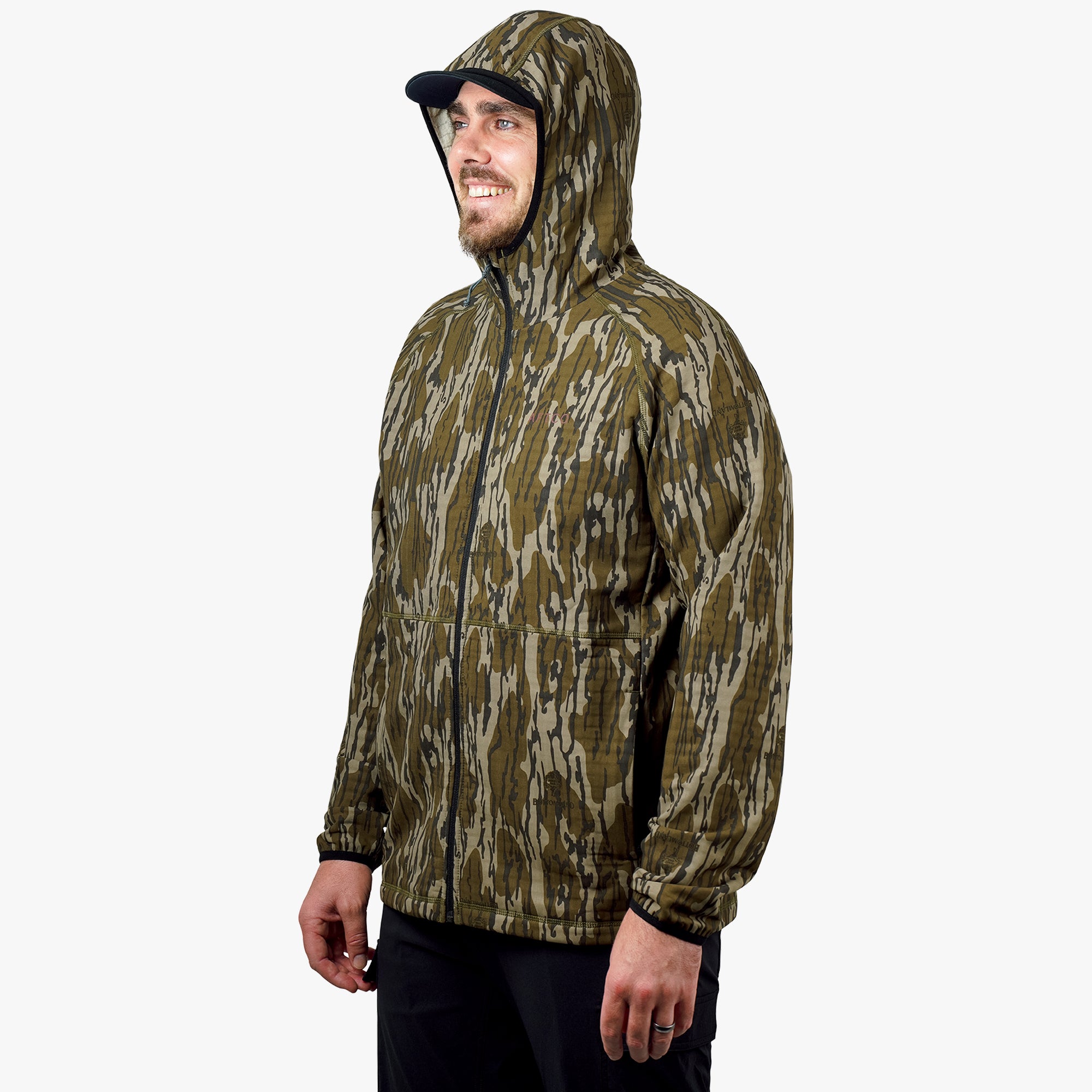 ArmourLoft Mossy Oak Full Zip Fishing Hoodie | AFTCO