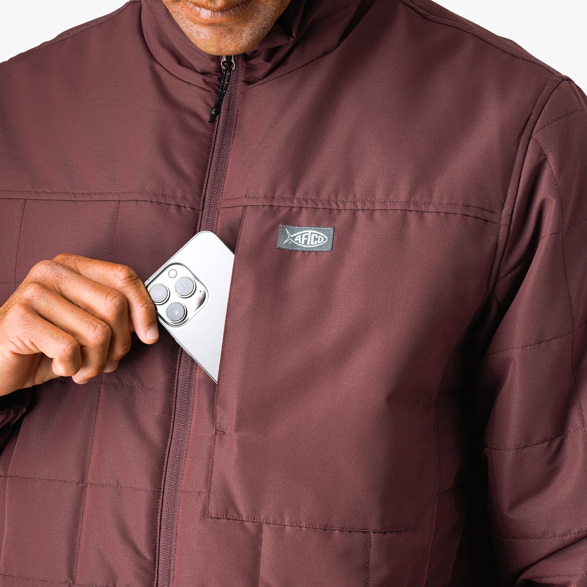 Crosswind Insulated Fishing Puffer Jacket | AFTCO