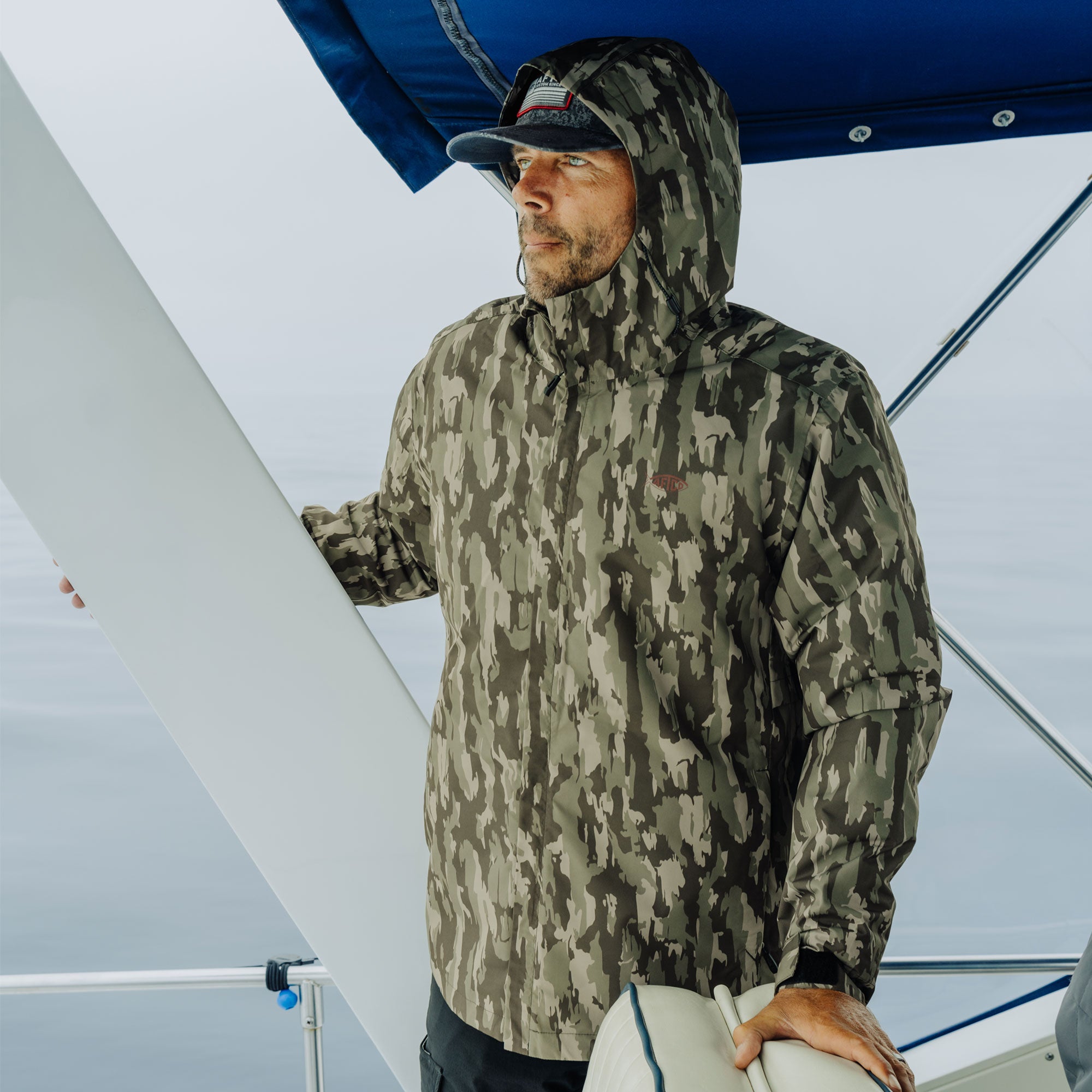 Crossing Printed Camo Fishing Jacket | AFTCO
