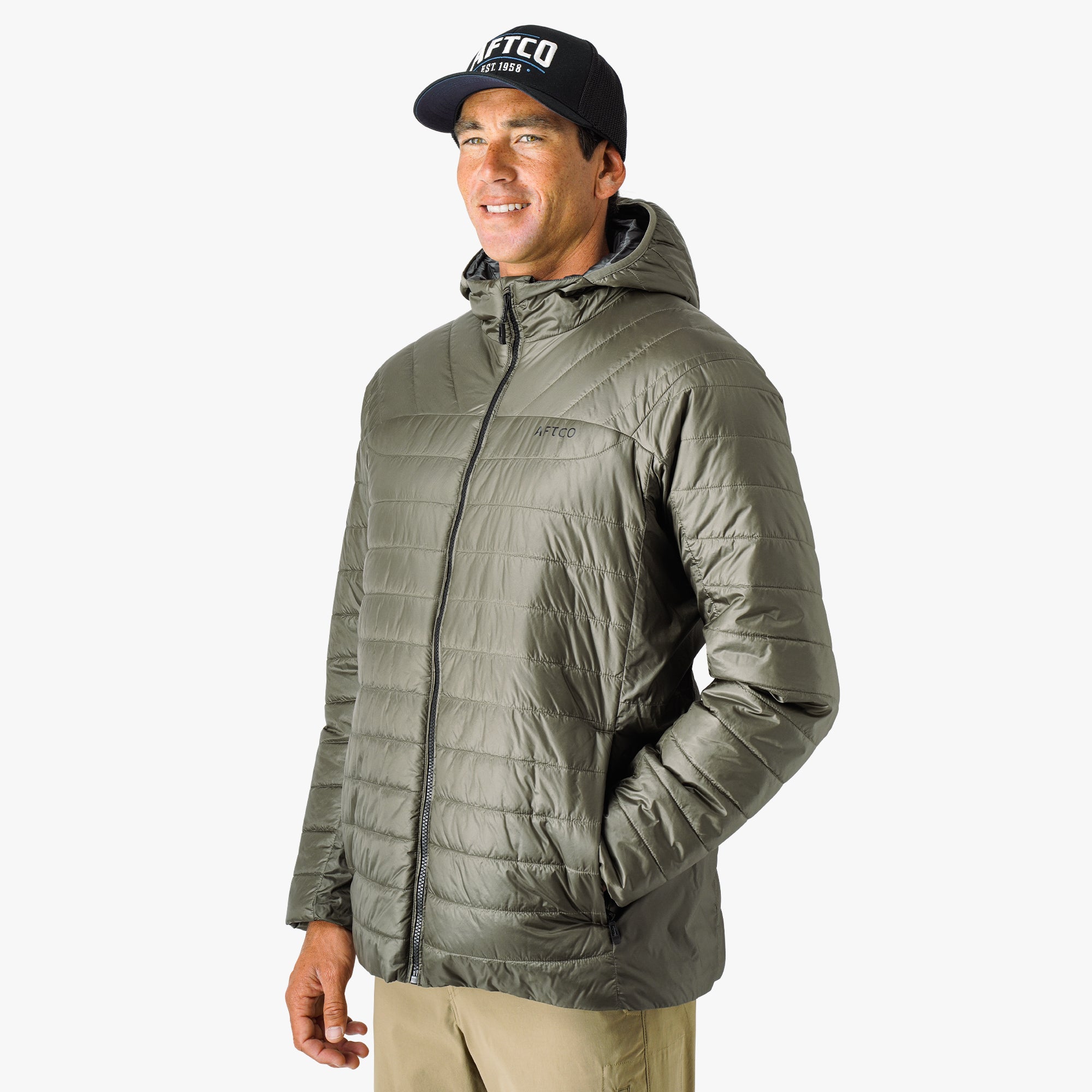 デコノフ　f Drift Insulated Fishing Jacket | AFTCO