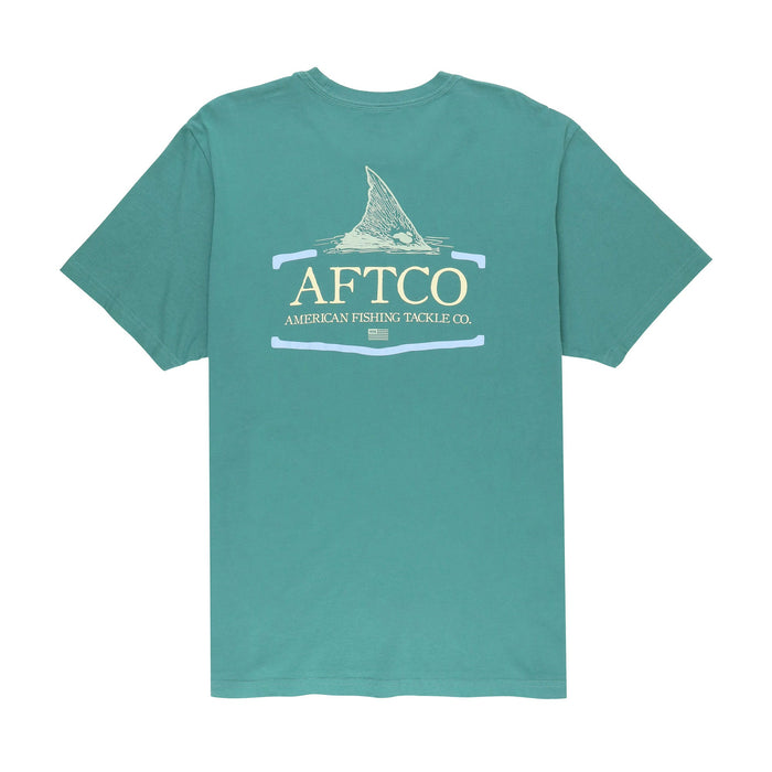 AFTCO Men's Tall Tail SS T-Shirt - Bottle Green - L