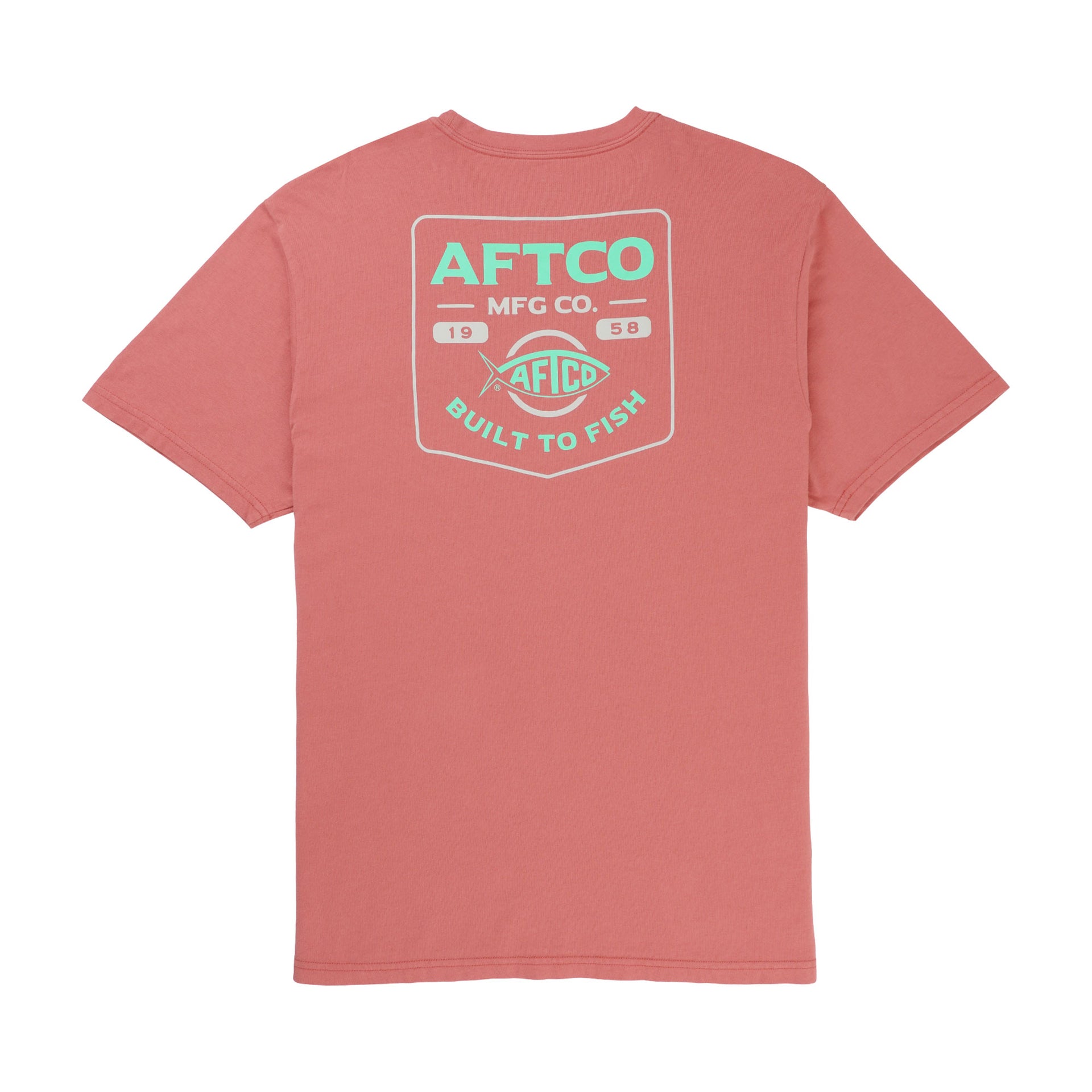 Certified Short Sleeve Fishing T-shirts | AFTCO / Brick / 2x