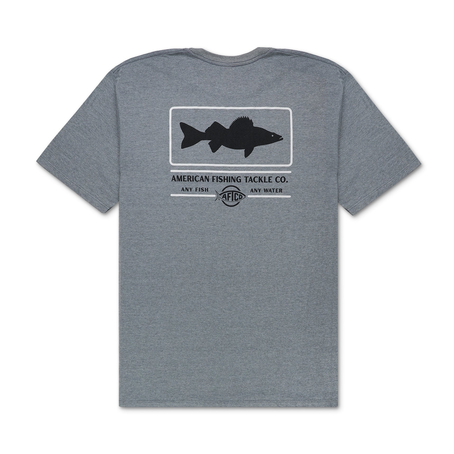 AFTCO Men's Wally Dinger SS T-Shirt - Graphite Heather - L