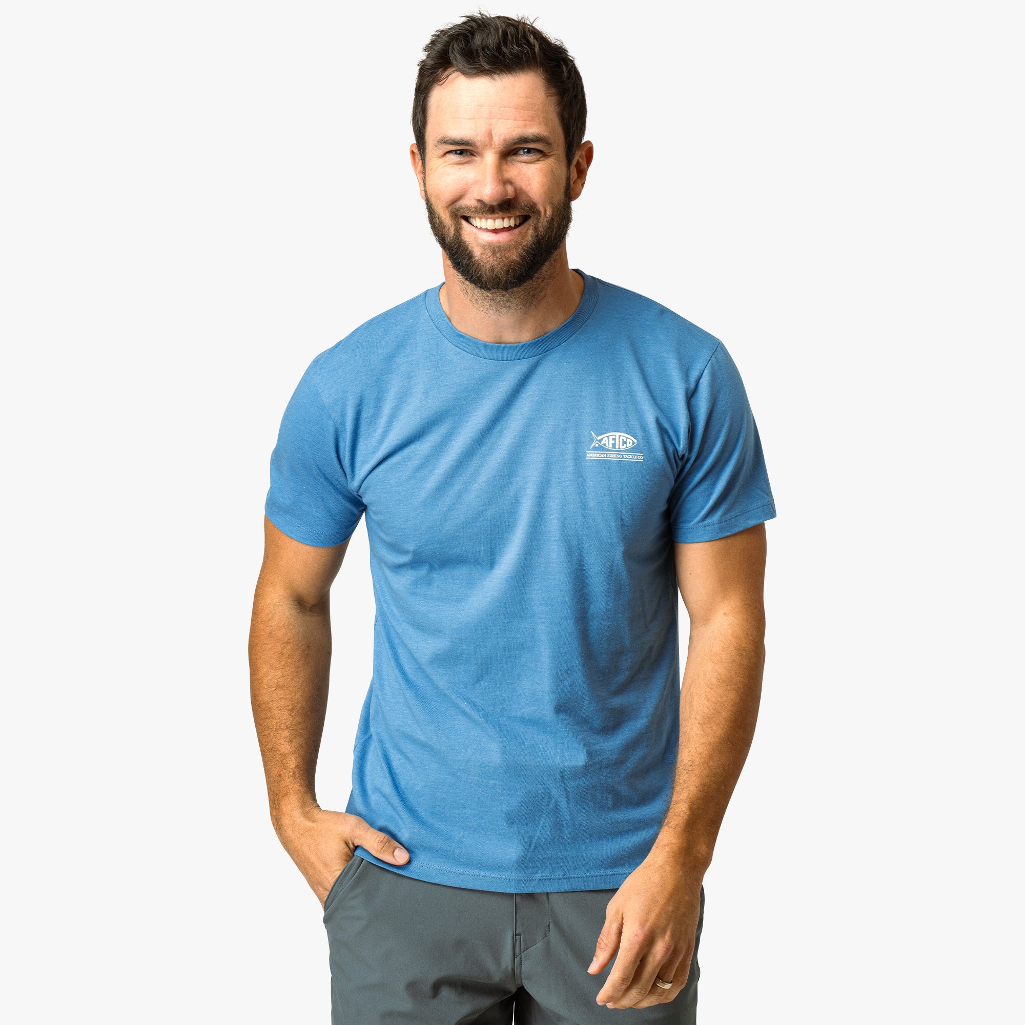 United Short Sleeve Men's Fishing T-Shirt | AFTCO