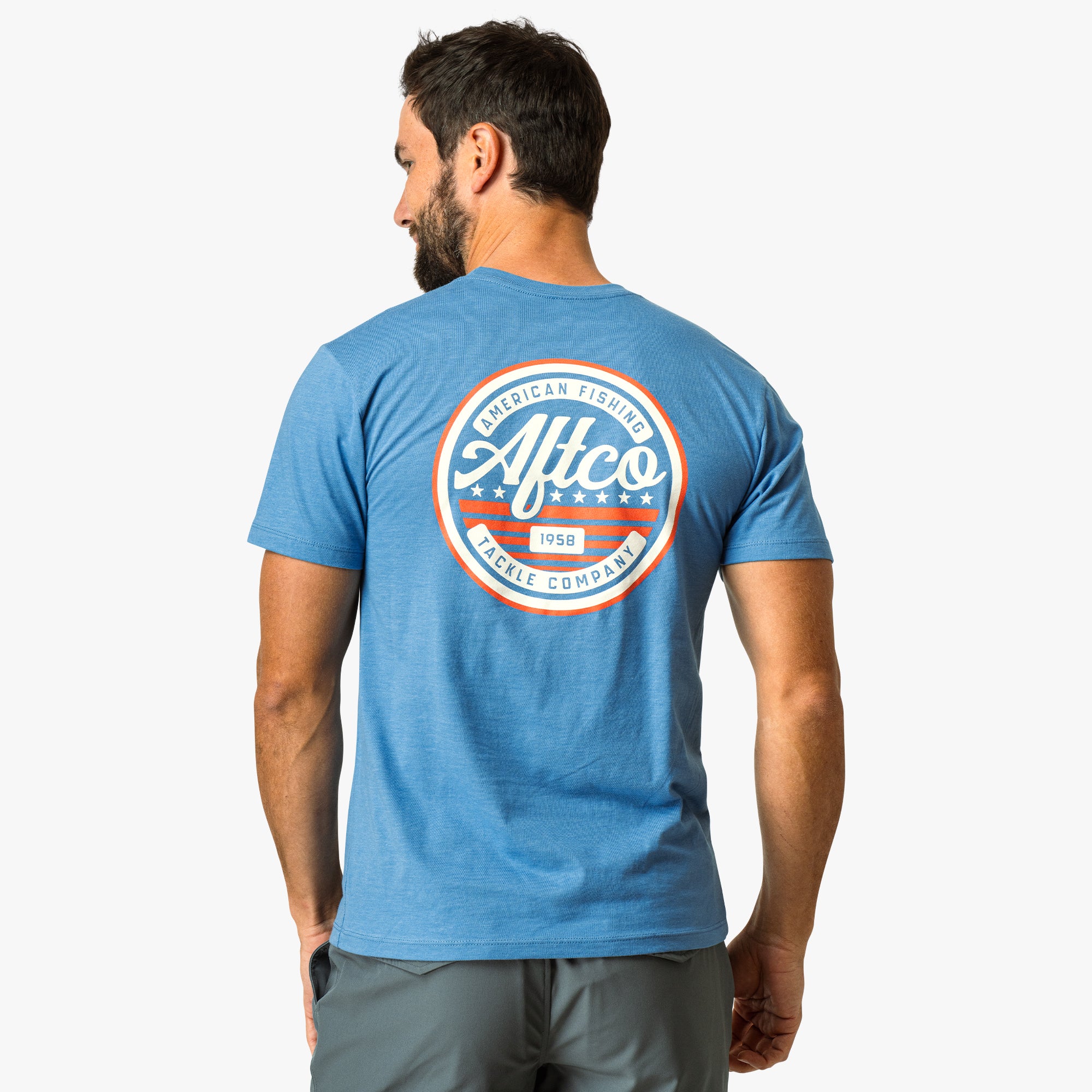 United Short Sleeve Men's Fishing T-Shirt | AFTCO