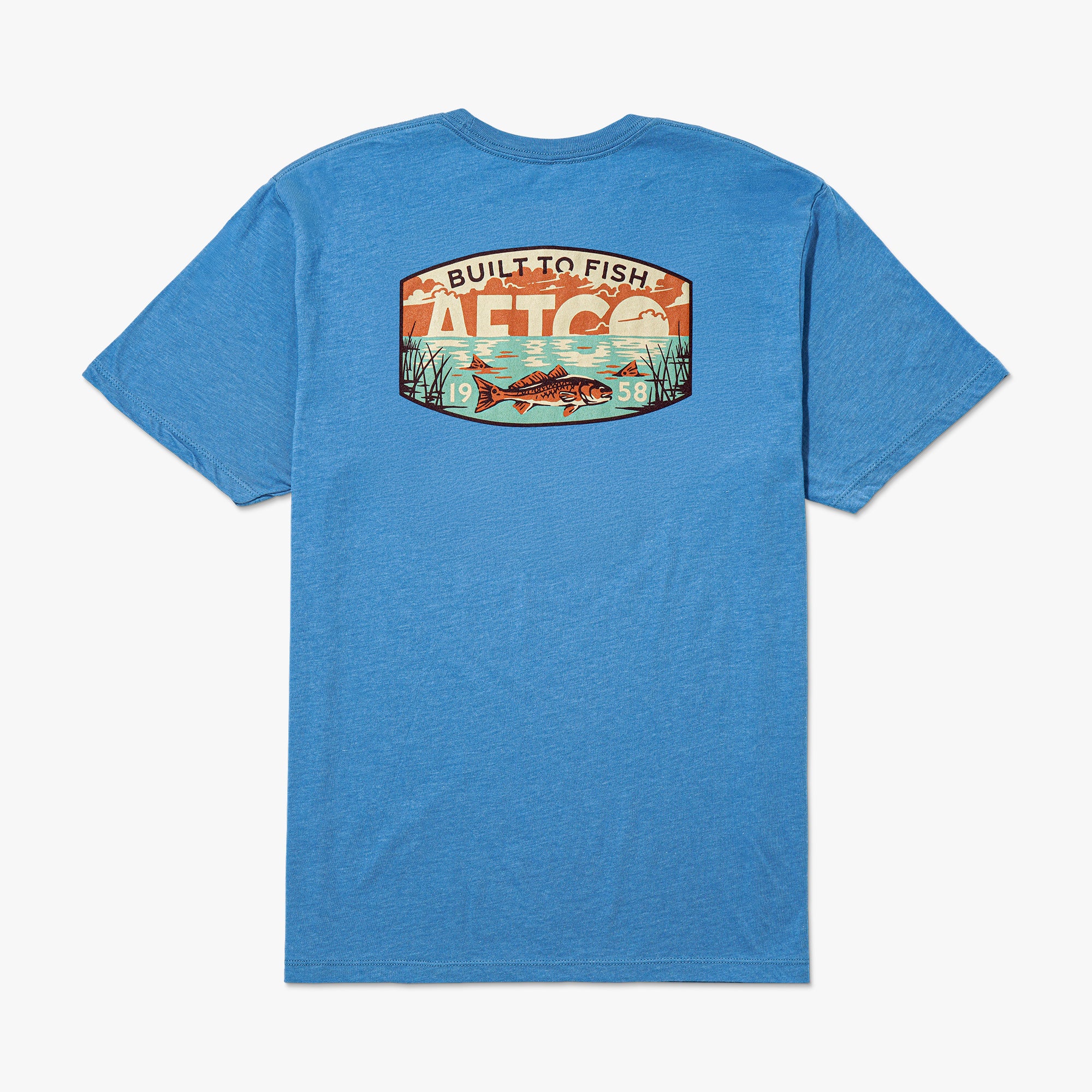 Grass Flat Short Sleeve Men's Fishing T-Shirt | AFTCO