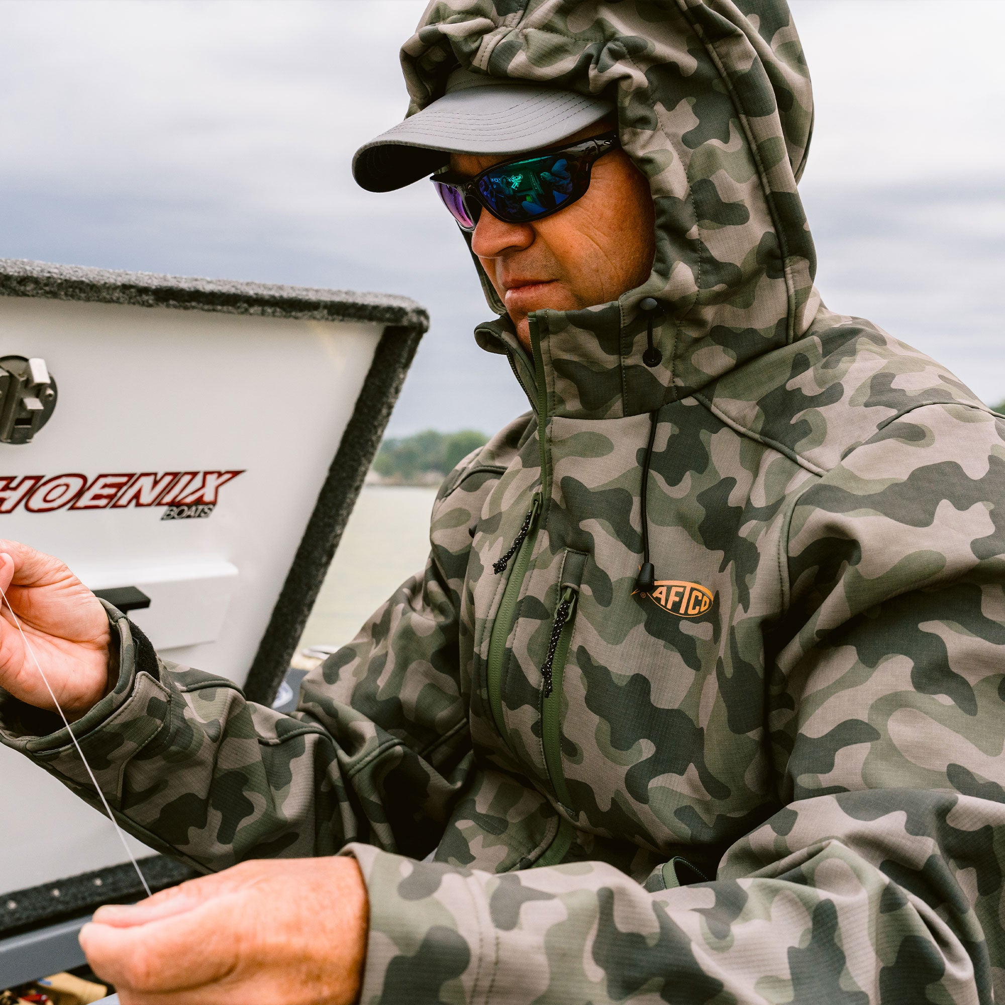 FAF × Sound Sports / Camo Jacket & Pants Reaper Tactical Zip Up Camo Softshell Jacket – AFTCO