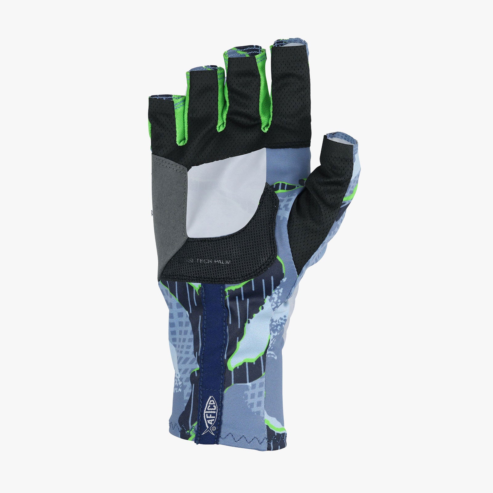 Gants De Pêche AFTCO Solmar – Taille M – Bleus – Sans Doigts – Paire