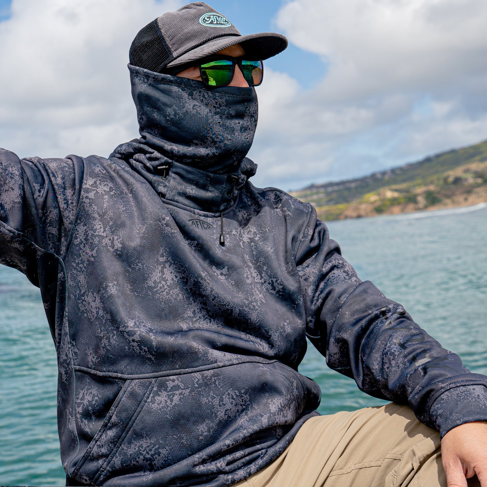 Reaper Hoodie: technical fishing sweatshirt by AFTCO