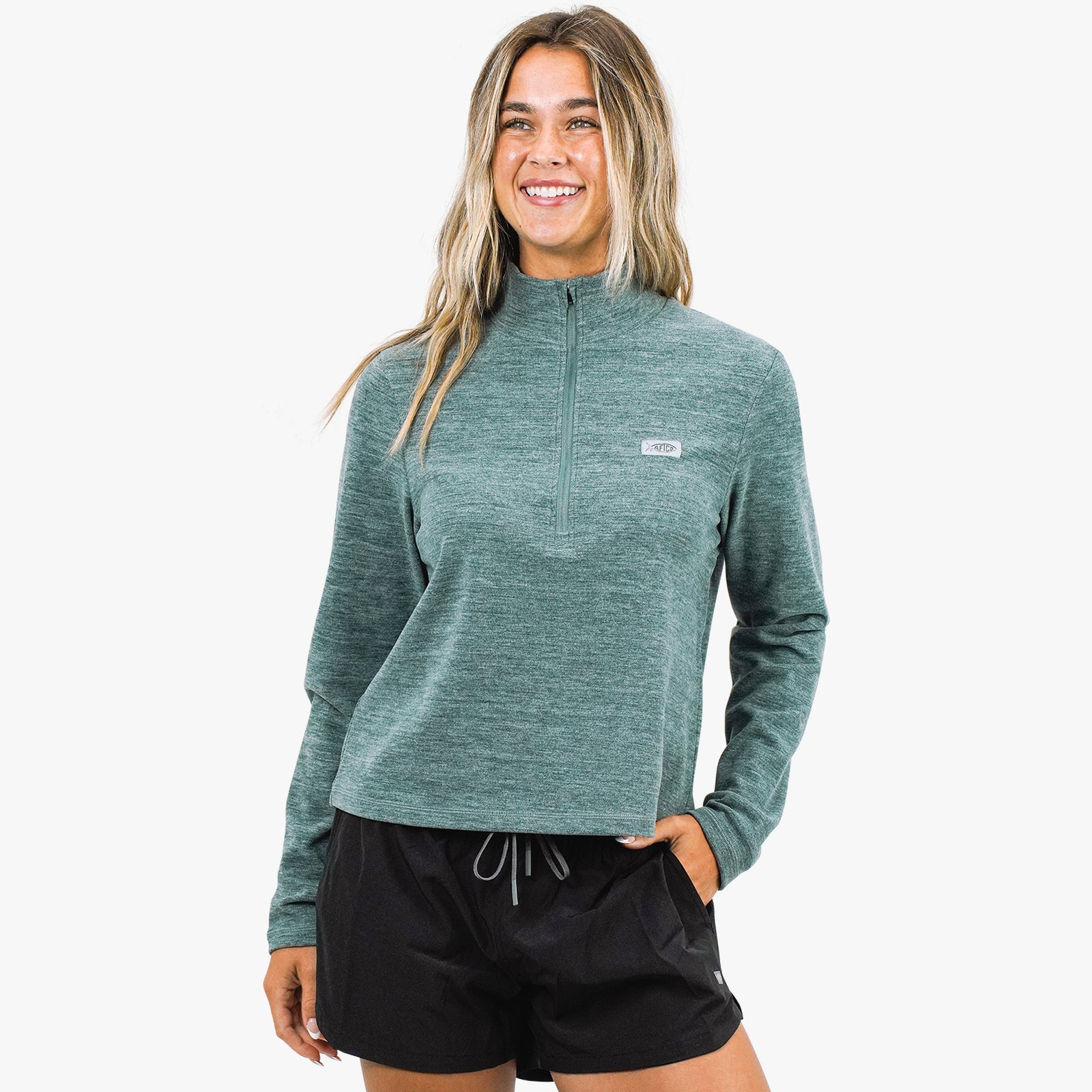 Pull Homme Reel Life Waverunner - Coastal XL - Bleu, 1/4 Zip, Léger - Pêche Et Outdoor