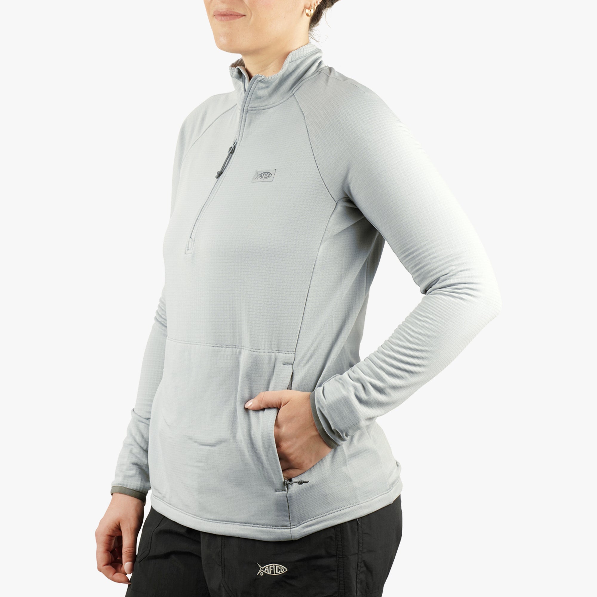 ウェア water'shops Women's Freeport 1/4 Zip Fishing Sweatshirt | AFTCO
