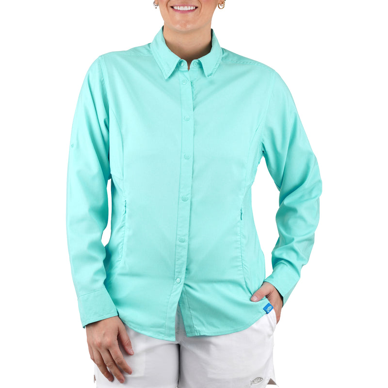 AFTCO Women's Wrangle Long Sleeve Technical Fishing Shirt