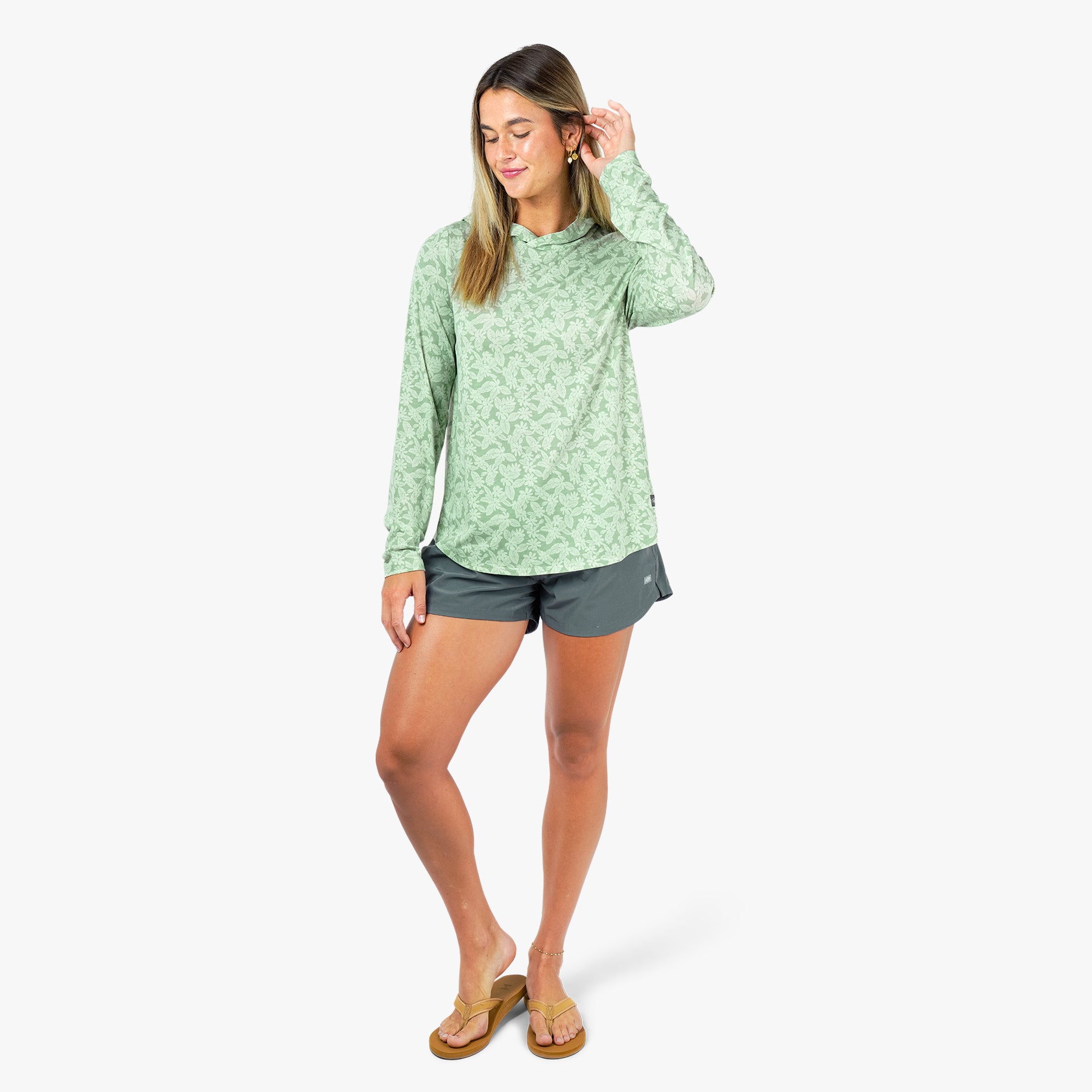 Women's Ocean Bound Hooded Performance Shirt | AFTCO
