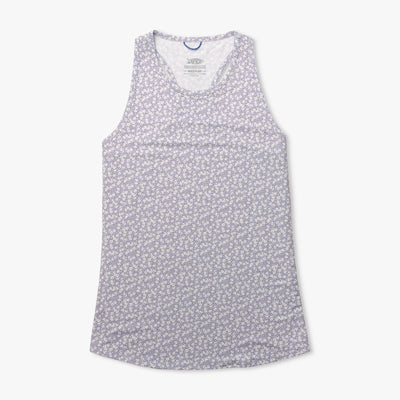 Women's Ocean Bound Printed Performance Tank | Silver Storm Camo