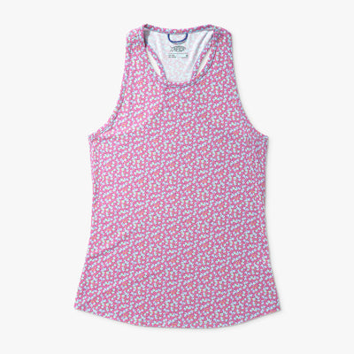Women's Ocean Bound Printed Performance Tank | Pink