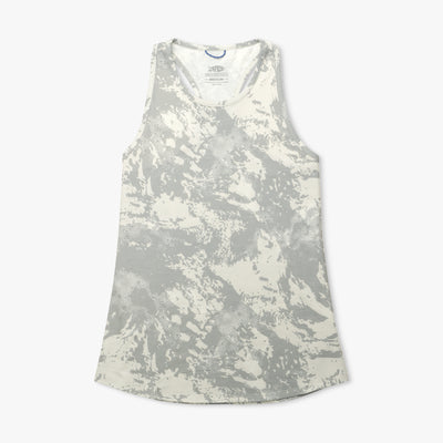 Women's Ocean Bound Printed Performance Tank | Silver Storm Camo