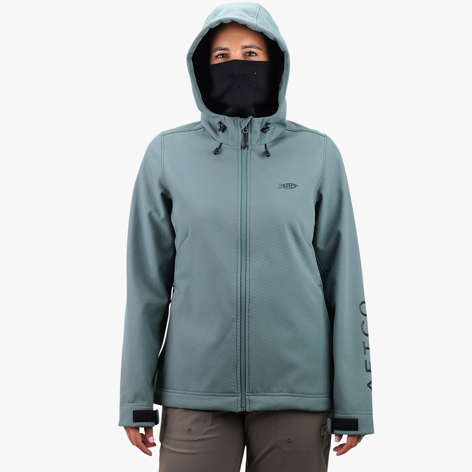 Womens Reaper Windproof Jacket Softshell Zip Up AFTCO