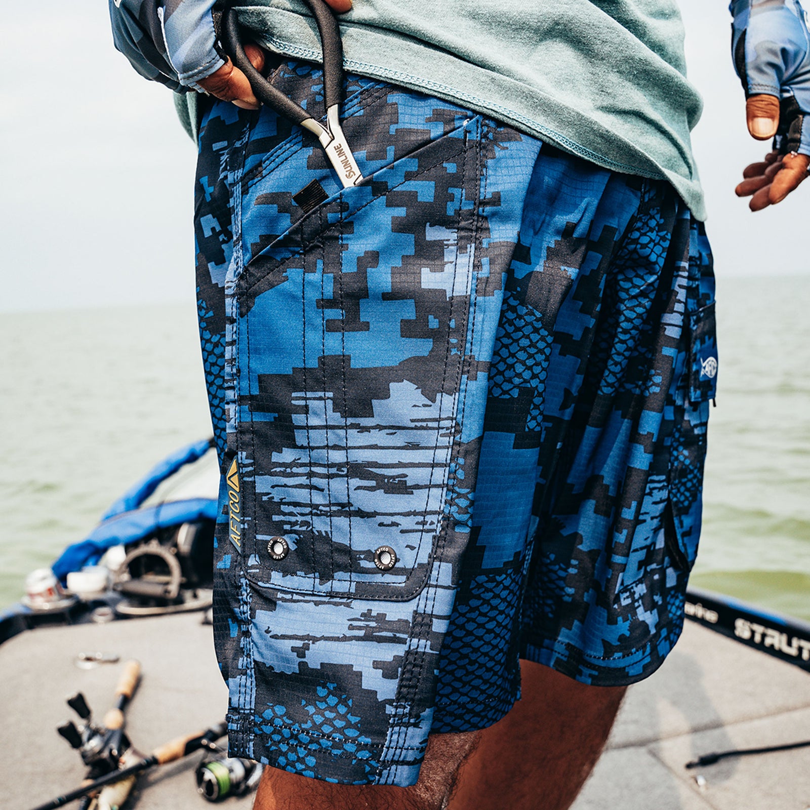 Tactical Camo Fishing Shorts AFTCO