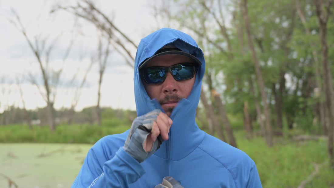 Jason Christie's Hooded LS Bass Fishing Performance Shirt