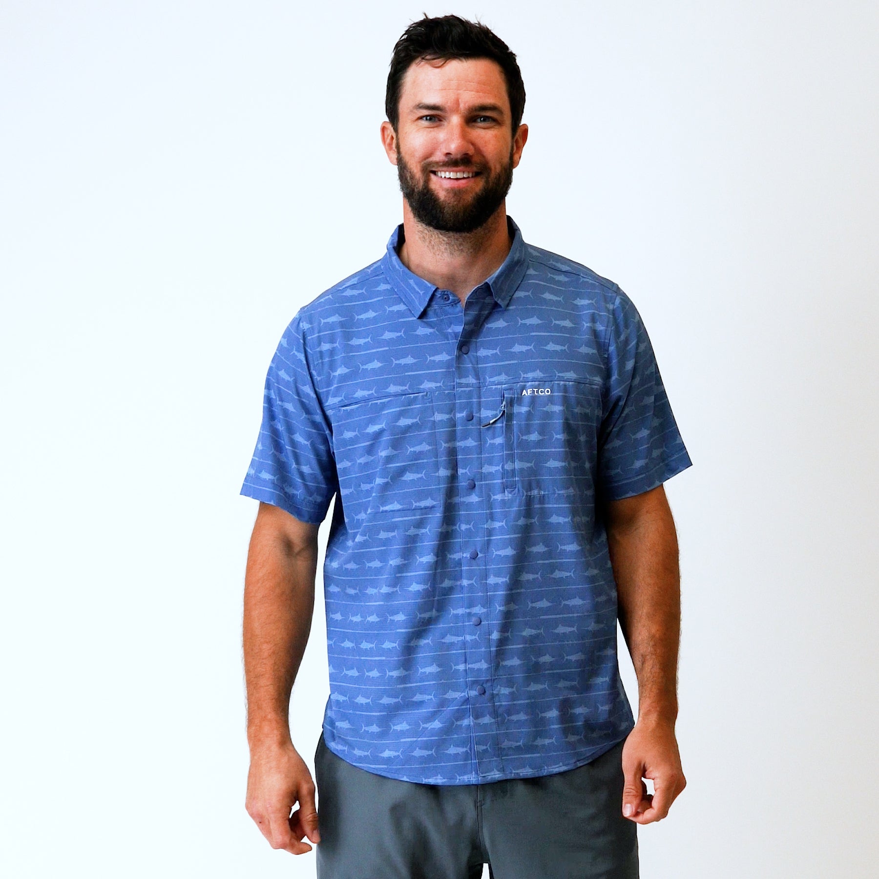 Seabreeze Short Sleeve Button Down Shirt | AFTCO