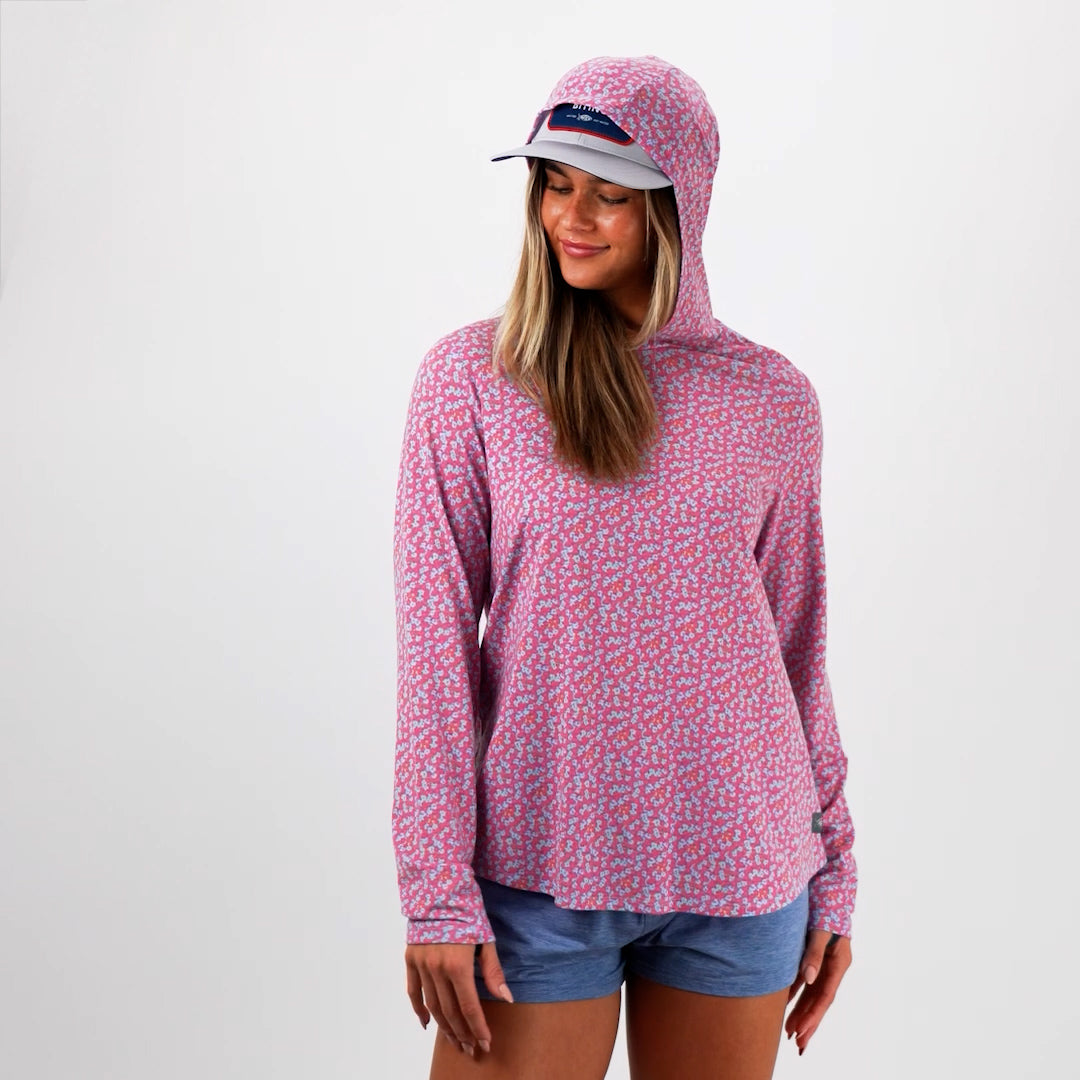 Women's Ocean Bound Hooded Performance Shirt | AFTCO