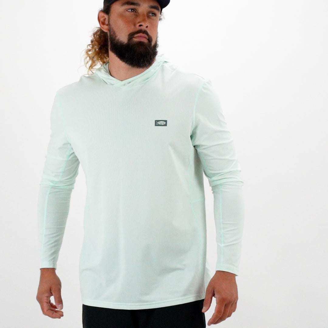 AFTCO アフコ　メッシュ　フーディーシャツ　M パーカー Air O Mesh Hooded Fishing Shirt | AFTCO
