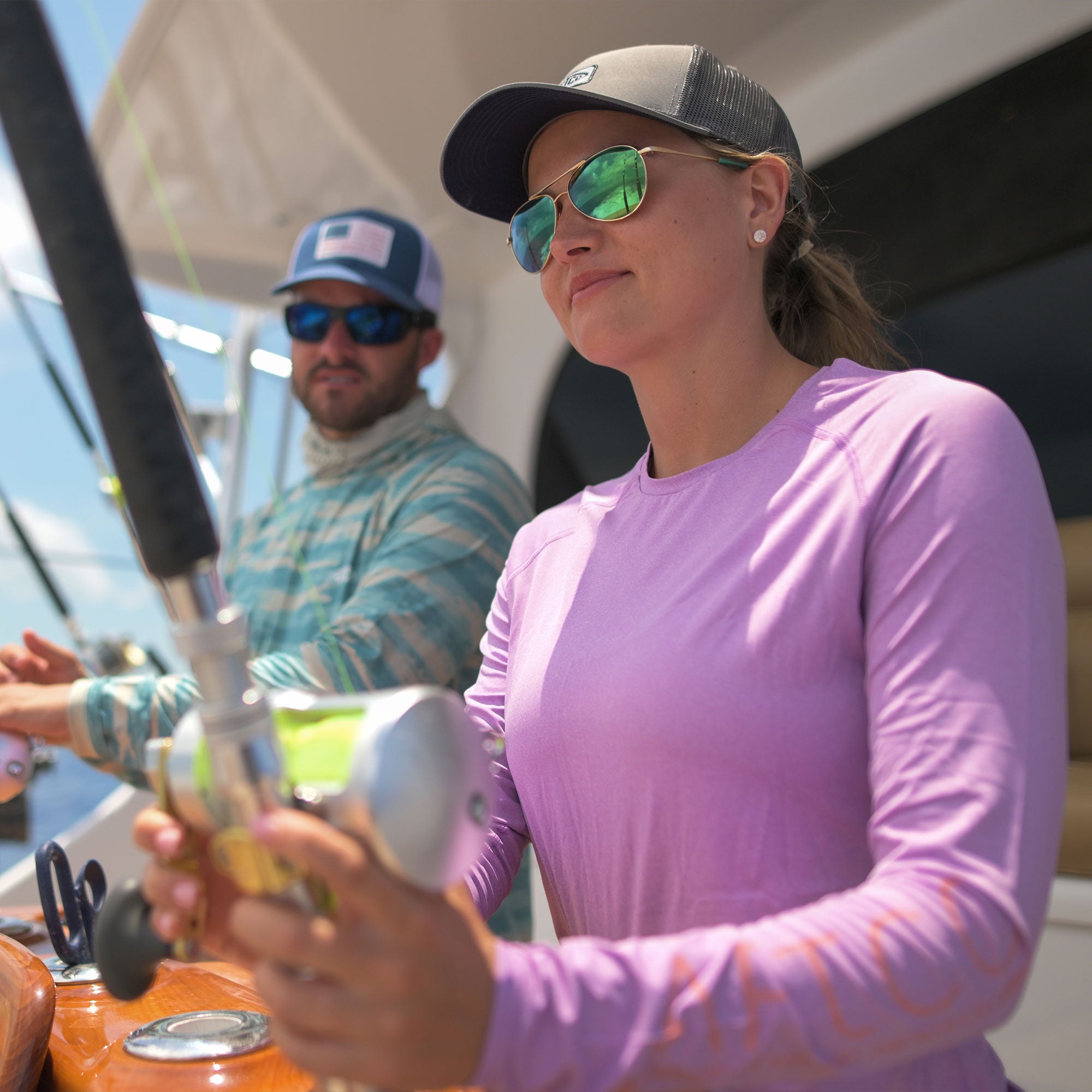 【高額売筋】 Women's Samurai Long Sleeve Sun Protection Shirt – AFTCO WorkUtility&SafetyClothing