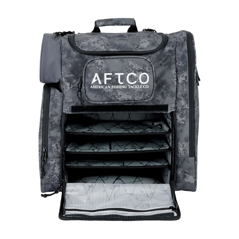 Cylindrical fishing gear backpack, outdoor shoulder bag