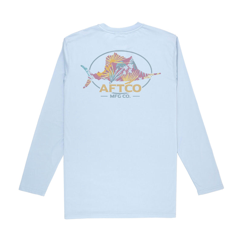 Tropical Long Sleeve Sun Shirt | AFTCO / Pearl / XL