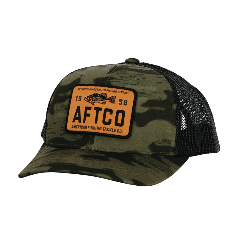 AFTCO Guided Low Profile Trucker Hat Oxide Blur Camo