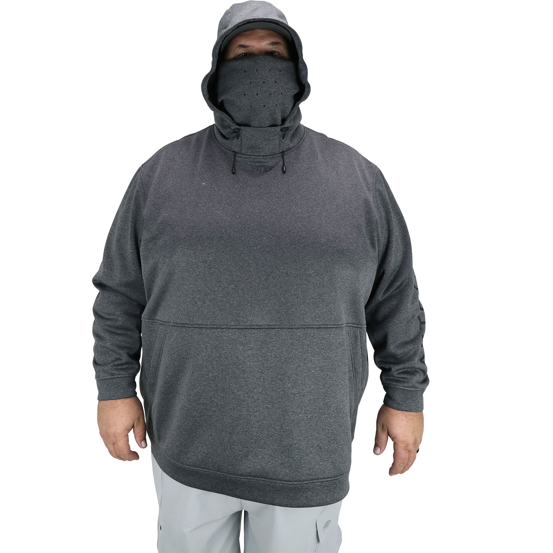AFTCO Big Guy Reaper Technical Sweatshirt - Charcoal Heather - 4X