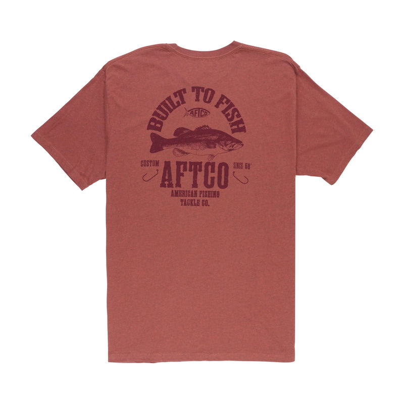 AFTCO Deep Grass S/S T-Shirt - Brick Heather - L