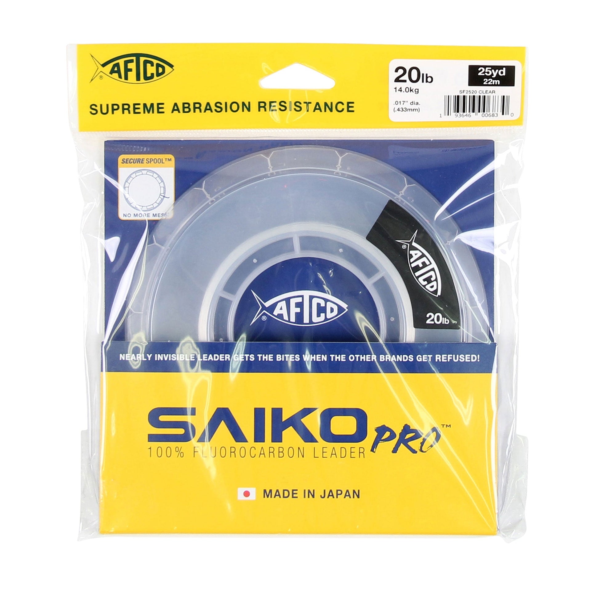 AFTCO Saiko Pro 100% Fluorocarbon 50yd / 15lb