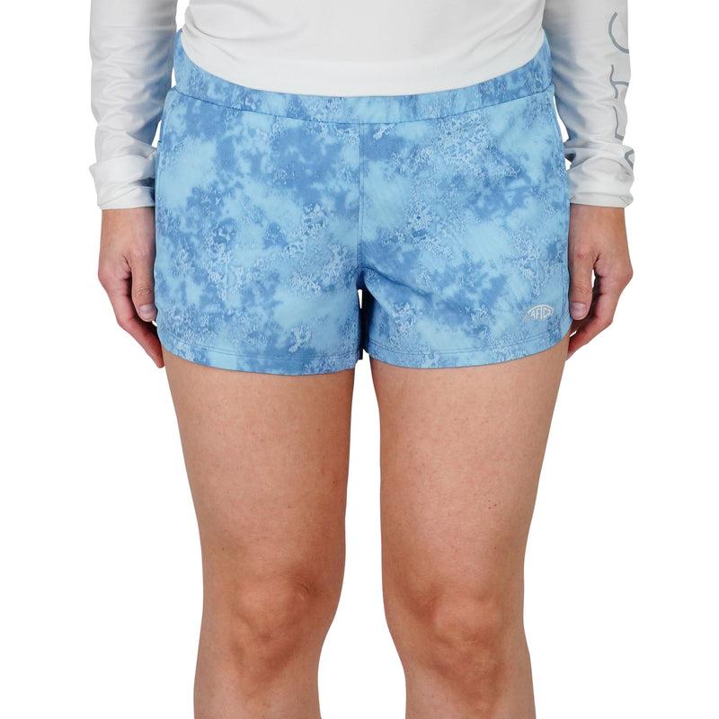 AFTCO Women's Impact Camo Shorts Medium / Light Gray Blur Camo