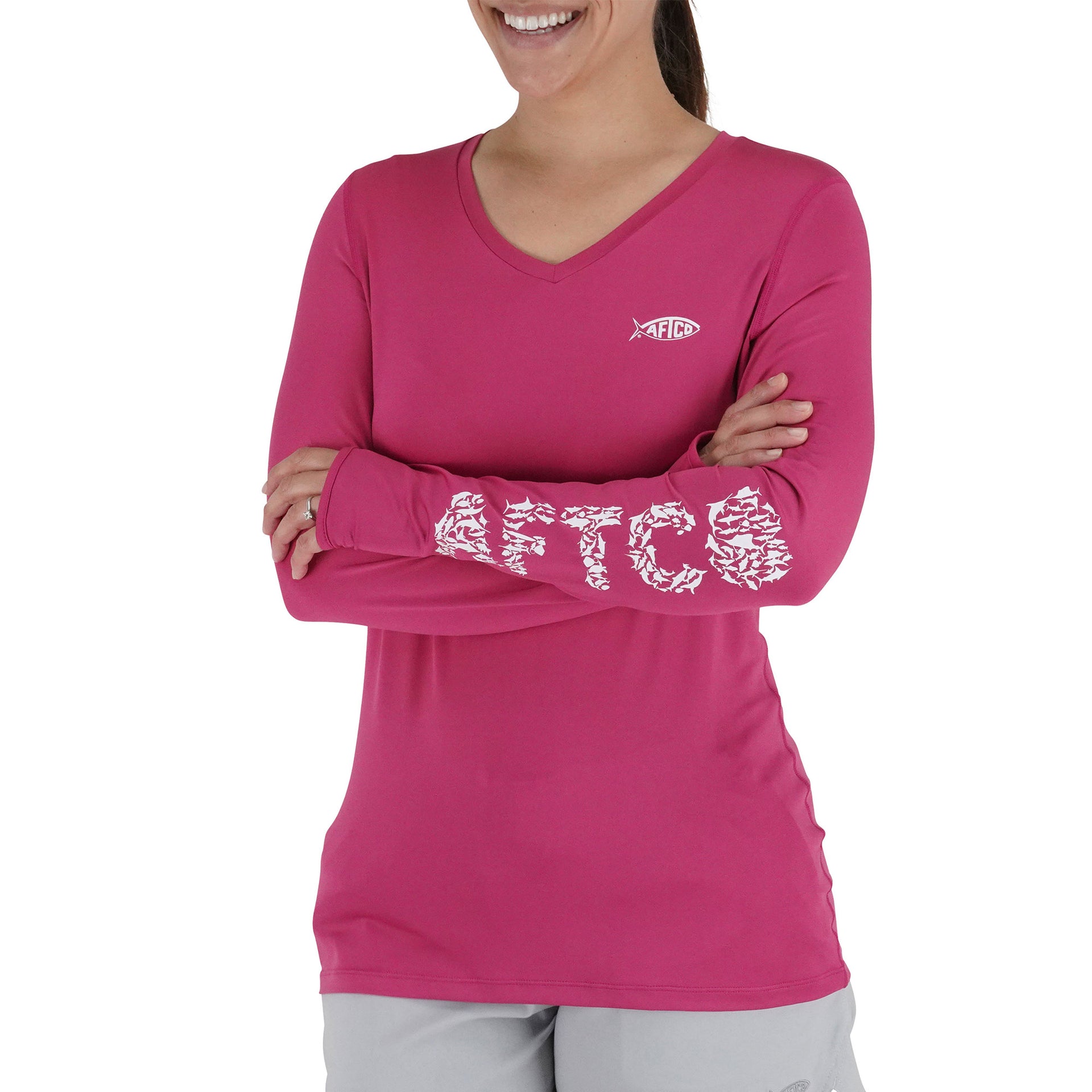 🌞 Pink Women's Fishing Long Sleeve Quick-Drying Shirt UV 50+ 🎣 – Big  Bite Fishing Shirts