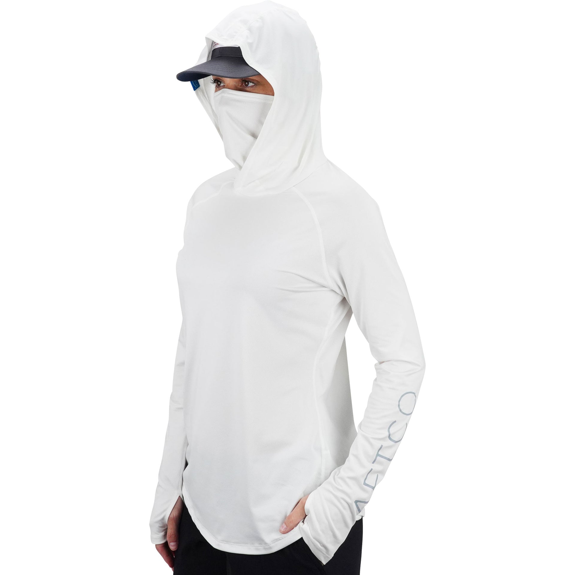 AFTCO Women's Yurei Hooded Performance Shirt - White - L