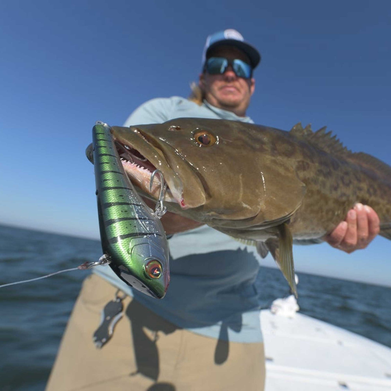 aftco fishing lures Blue Fever Jerkbait surface bait was designed to be super easy to fish Blue Fever Digger AFTCO
