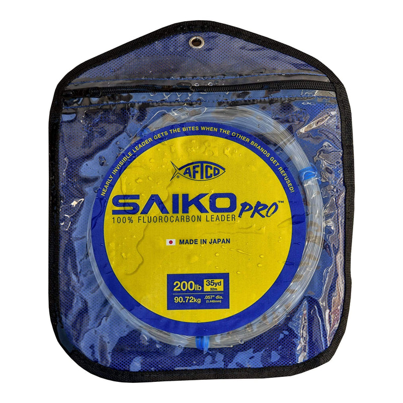 AFTCO Saiko Pro 100% Fluorocarbon Leader, 100 Yard / Clear / 40